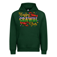 Forest Green happy crawdi gras with crawfish Urban Hoodie - Artiststas