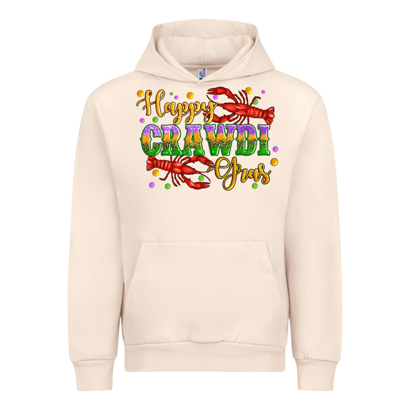 Happy Crawdi Gras With Crawfish Urban Hoodie by Artiststas | Teevron