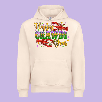 Happy Crawdi Gras With Crawfish Urban Hoodie Designed By Artiststas