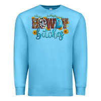 Ocean Blue howdy bitches Premium Sweatshirt - Zillion Design Studio