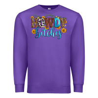 Purple howdy bitches Premium Sweatshirt - Zillion Design Studio