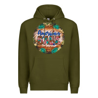 Army Green american babe Premium Hoodie - Artiststas