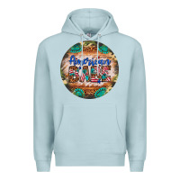 Blue Mist american babe Premium Hoodie - Artiststas