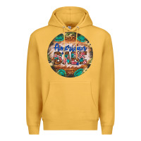 Mustard american babe Premium Hoodie - Artiststas