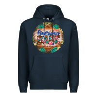 Navy american babe Premium Hoodie - Artiststas