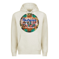 Oatmeal Heather american babe Premium Hoodie - Artiststas