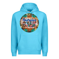 Ocean Blue american babe Premium Hoodie - Artiststas