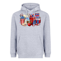 Heather Grey 4th of july teacher coffee cups Heavyweight Hoodie - Zillion Design Studio