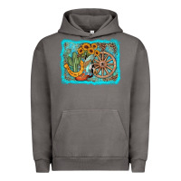 Pigment Tornado western wooden wheel cowboy boots Urban Hoodie - AdoDesignShop