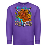 Purple don't be a salty heifer Premium Sweatshirt - Zillion Design Studio