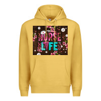 Antique Gold nurse life with pearls Premium Hoodie - AdoDesignShop