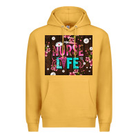 Mustard nurse life with pearls Premium Hoodie - AdoDesignShop