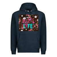 Navy nurse life with pearls Premium Hoodie - AdoDesignShop