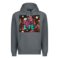 Rock nurse life with pearls Premium Hoodie - AdoDesignShop