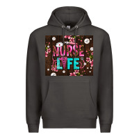 Smoke nurse life with pearls Premium Hoodie - AdoDesignShop