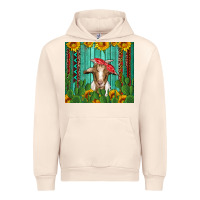 Sandshell goat with sunflower and cactus Urban Hoodie - Artiststas