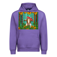 Tulip goat with sunflower and cactus Urban Hoodie - Artiststas