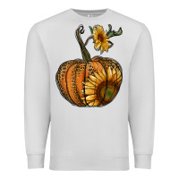 Dove Grey pumpkin with sunflower Premium Sweatshirt - RanaPortraitStore