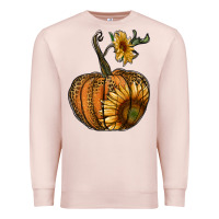 Pale Pink pumpkin with sunflower Premium Sweatshirt - RanaPortraitStore