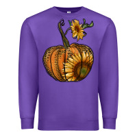 Purple pumpkin with sunflower Premium Sweatshirt - RanaPortraitStore