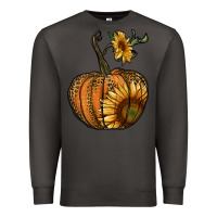 Smoke pumpkin with sunflower Premium Sweatshirt - RanaPortraitStore