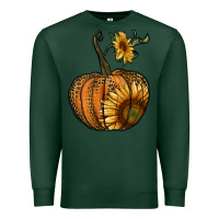 Sports Green pumpkin with sunflower Premium Sweatshirt - RanaPortraitStore