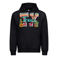 Black texas tx aztec cactus leopard Urban Hoodie - AdoDesignShop