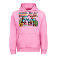 Fuchsia Pink texas tx aztec cactus leopard Urban Hoodie - AdoDesignShop