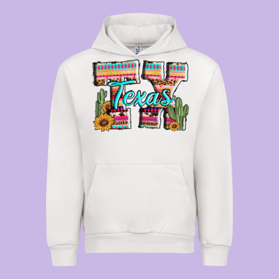 Texas Tx Aztec Cactus Leopard Urban Hoodie Designed By Adodesignshop