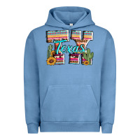 Pigment Pebble Blue texas tx aztec cactus leopard Urban Hoodie - AdoDesignShop