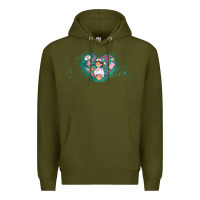 Army Green nurse and elements Premium Hoodie - AdoDesignShop