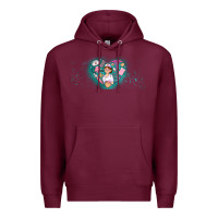 Burgundy nurse and elements Premium Hoodie - AdoDesignShop