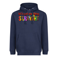 Navy lets get one thing straight Heavyweight Hoodie - texasbilliewilder