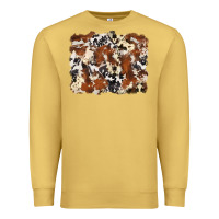 Antique Gold cowhide background Premium Sweatshirt - Zillion Design Studio
