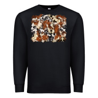 Black cowhide background Premium Sweatshirt - Zillion Design Studio
