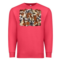 Cardinal cowhide background Premium Sweatshirt - Zillion Design Studio