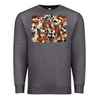 Charcoal Heather cowhide background Premium Sweatshirt - Zillion Design Studio
