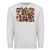 Dove Grey cowhide background Premium Sweatshirt - Zillion Design Studio
