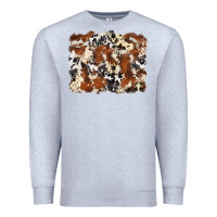 Heather Grey cowhide background Premium Sweatshirt - Zillion Design Studio