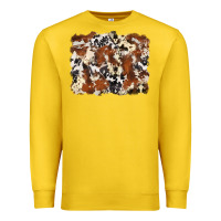 Lemon cowhide background Premium Sweatshirt - Zillion Design Studio