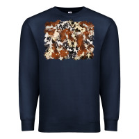 Navy cowhide background Premium Sweatshirt - Zillion Design Studio