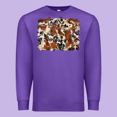 Cowhide Background Premium Sweatshirt Designed By Zillion Design Studio