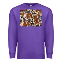 Purple cowhide background Premium Sweatshirt - Zillion Design Studio