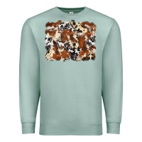 Seafoam cowhide background Premium Sweatshirt - Zillion Design Studio