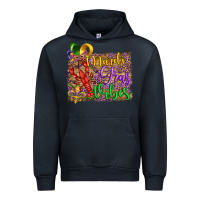 Navy mardi gras vibes crawfish mask and fleur de lis Urban Hoodie - Artiststas