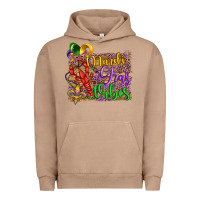Pigment Burro mardi gras vibes crawfish mask and fleur de lis Urban Hoodie - Artiststas