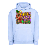 Pigment Grape Ice mardi gras vibes crawfish mask and fleur de lis Urban Hoodie - Artiststas