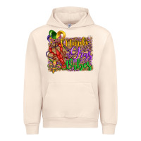 Sandshell mardi gras vibes crawfish mask and fleur de lis Urban Hoodie - Artiststas