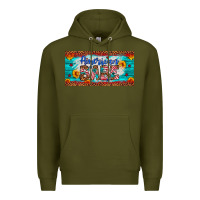 Army Green american babe Premium Hoodie - Artiststas