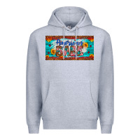 Heather Grey american babe Premium Hoodie - Artiststas